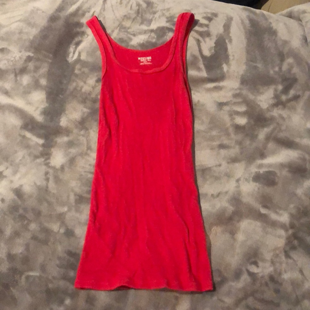❤️ EUC Mossimo Supply Co. Red Ribbed Layering Tank